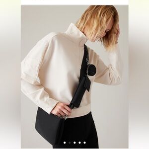 Athleta Revive crossbody and clutch: black